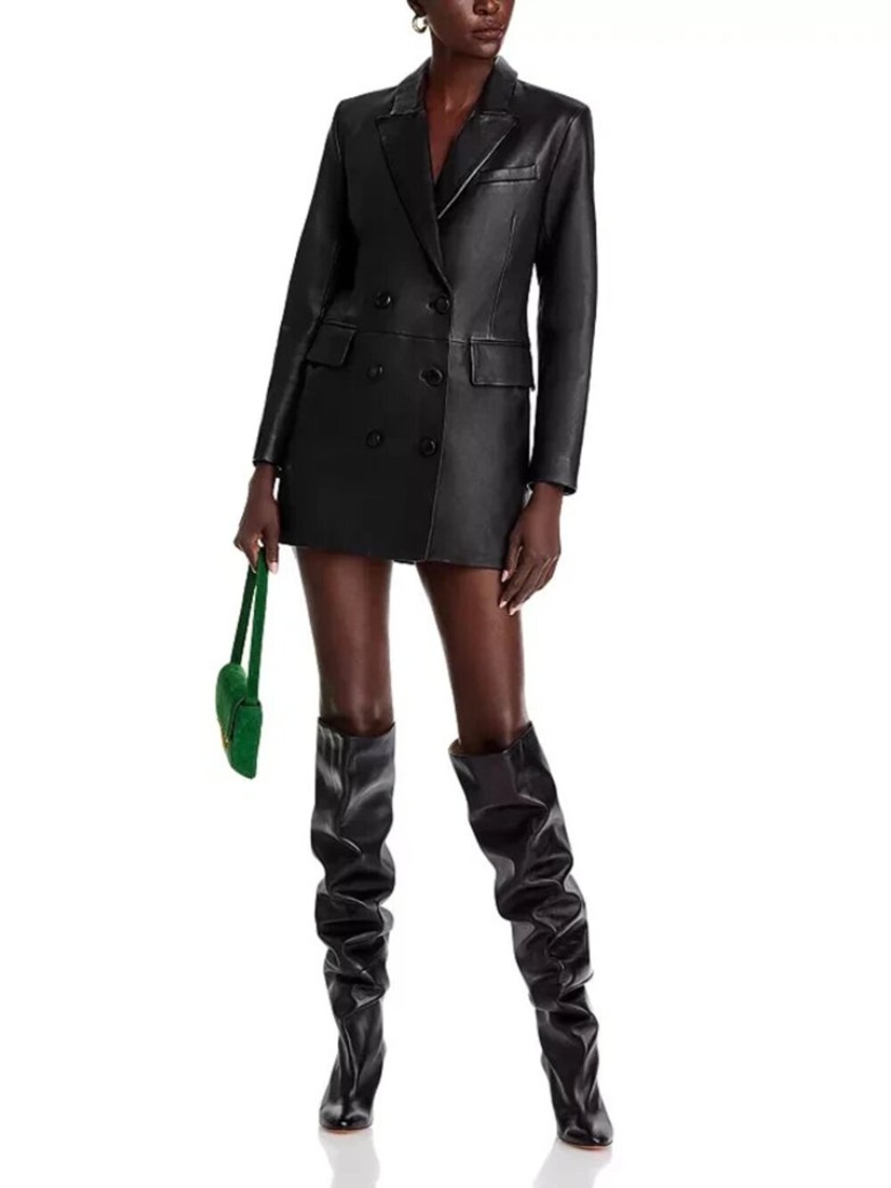 A.L.C. Declan Leather Blazer Mini Dress
